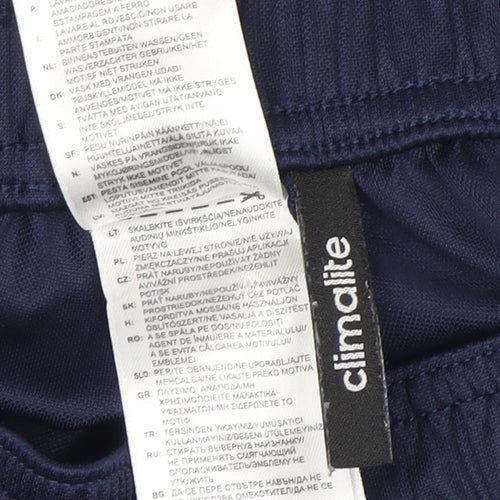 Adidas Boys Blue Athletic Shorts, Size 8-9 Years