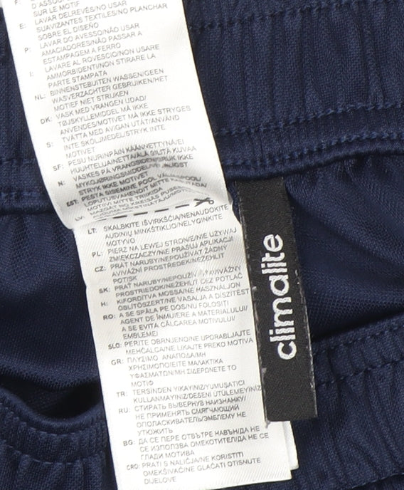 Adidas Boys Blue Athletic Shorts, Size 8-9 Years