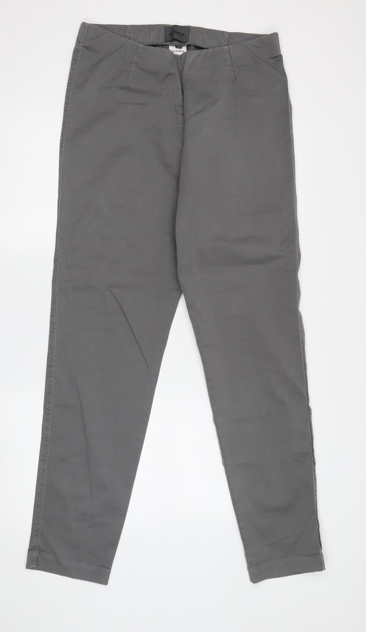 Oska Women's Grey Straight Leg Trousers - Size M
