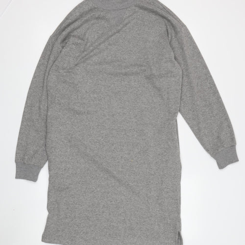 Marks and Spencer Women's Grey T-Shirt Dress, Size 6