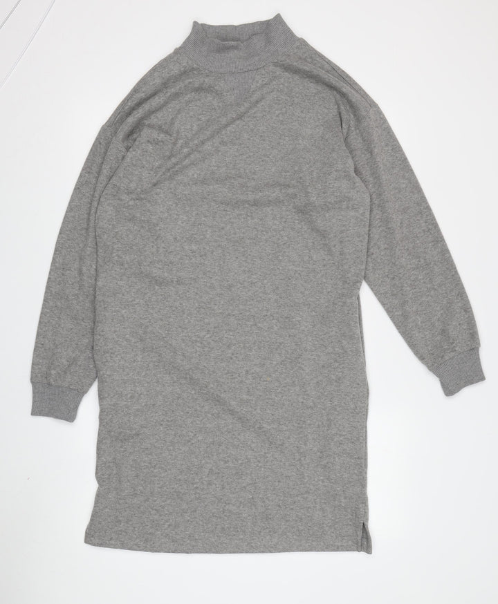 Marks and Spencer Women's Grey T-Shirt Dress, Size 6