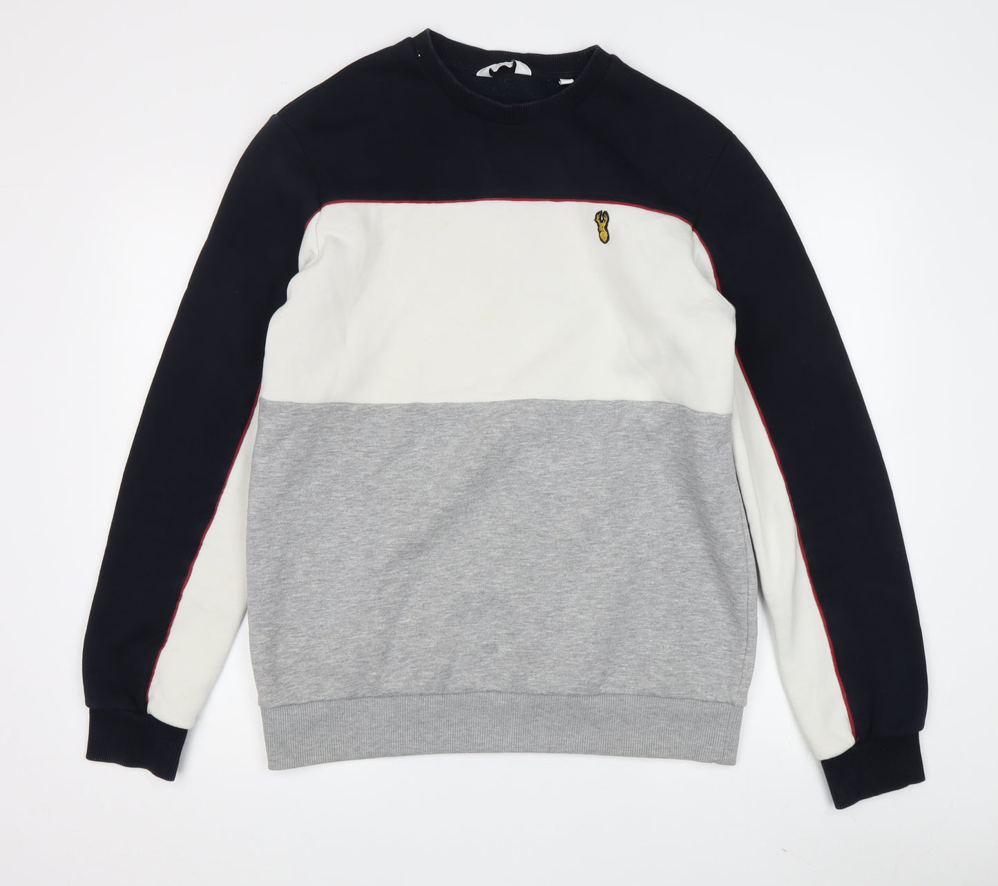 Next Men's M Crew Neck Colourblock Sweatshirt