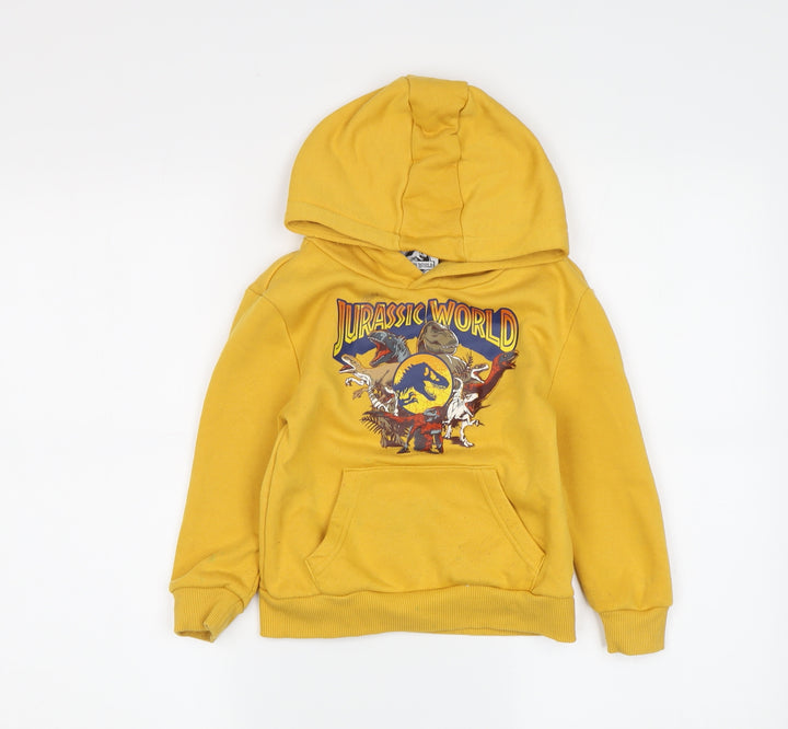 Jurassic World Boys Yellow Pullover Hoodie 3-4 Years