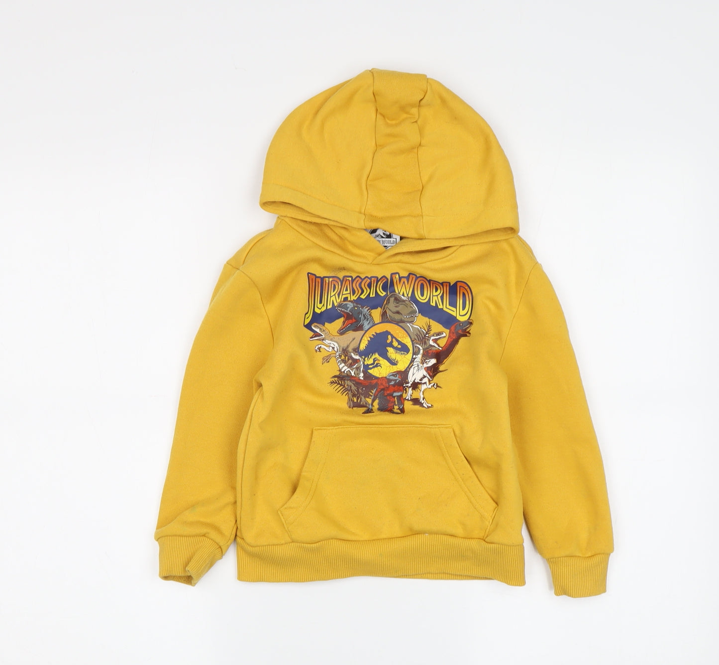 Jurassic World Boys Yellow Pullover Hoodie 3-4 Years