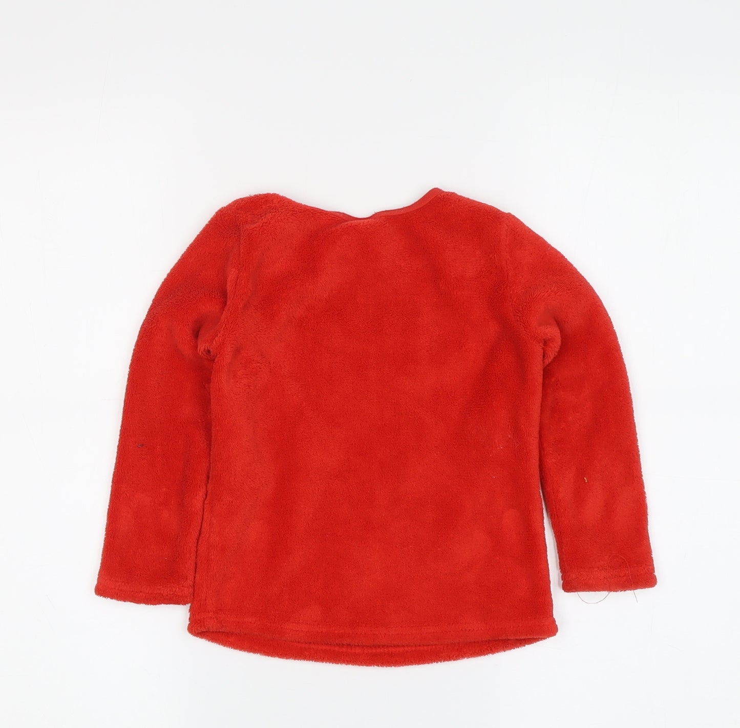 PEP&CO Boys Red Mickey Mouse Long Sleeve Fleece T-Shirt 2-3Y