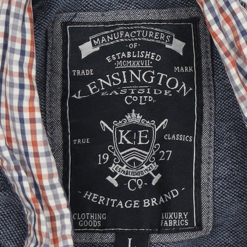 Kensington Eastside Men's Blue Polo, Size L, Casual Wear