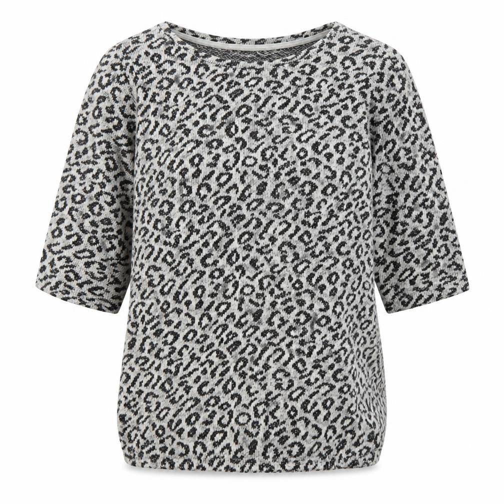 Front view of Next Women's Animal Print 3/4 Sleeve T-Shirt, size 10