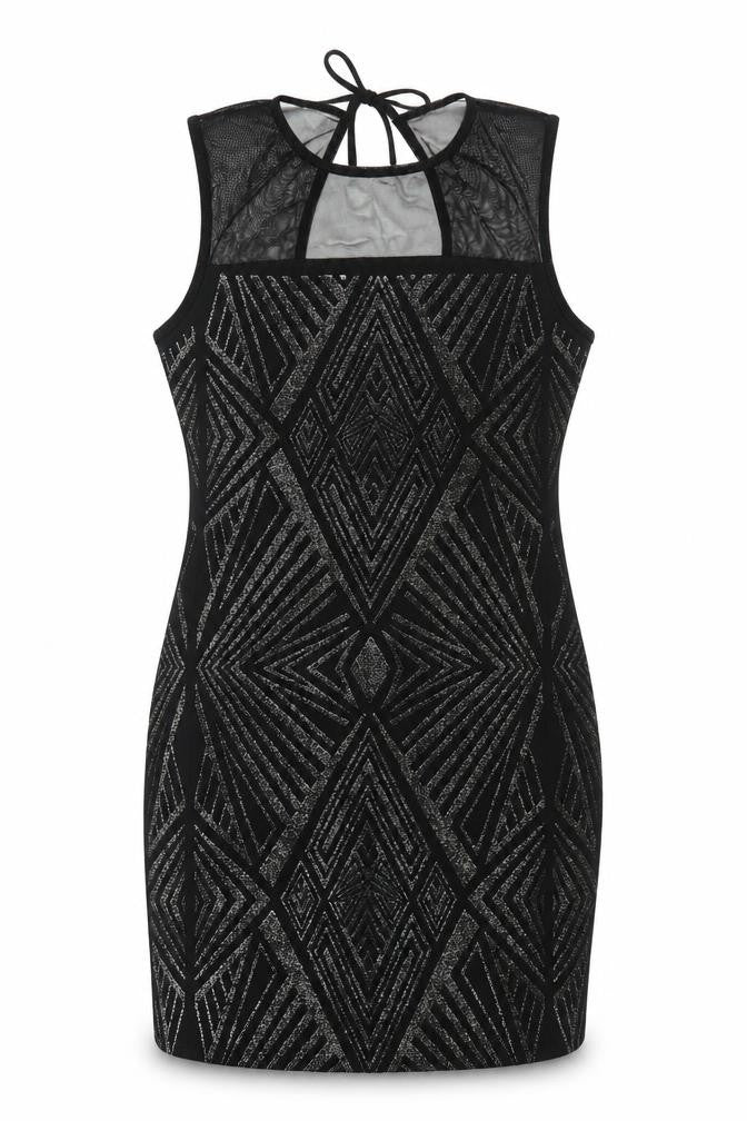 Roman Women's Black Bodycon Party Dress Size 10