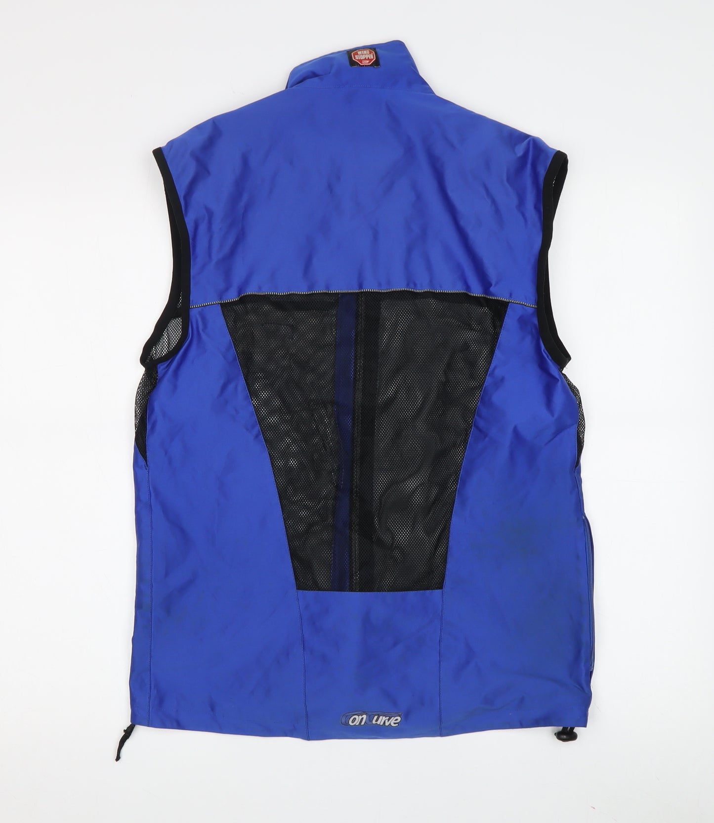 On Cue Men's Blue Waistcoat Medium - Lightweight Cycling Gear