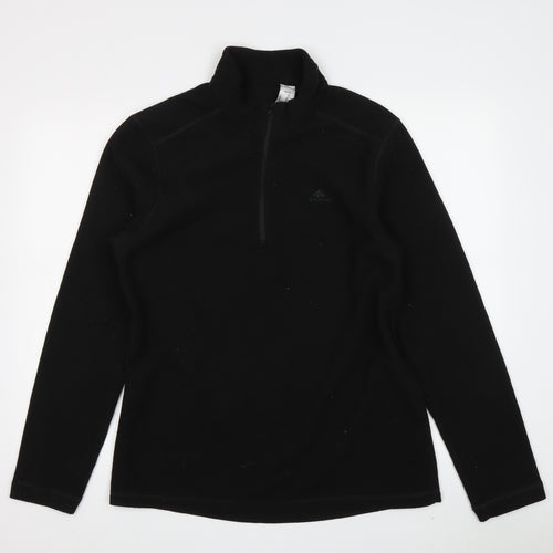 Decathlon Women's Black Fleece Pullover Sweatshirt L