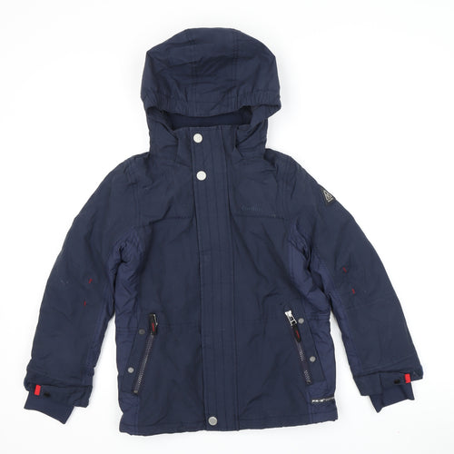 Gaastra Boys Blue Parka Jacket, Size 10, Windproof & Waterproof
