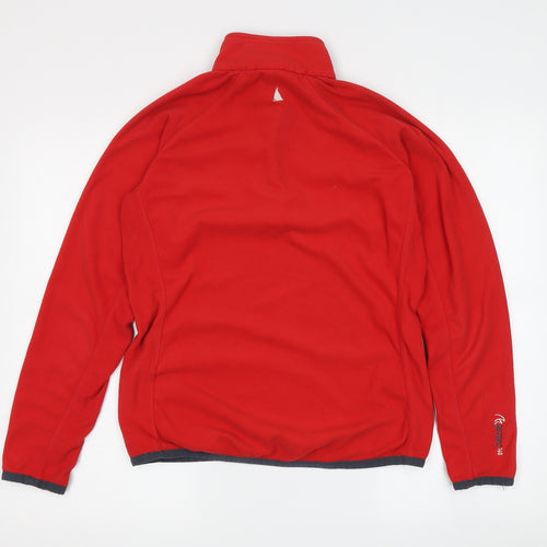 Musto Unisex Red Fleece Hoodie, Size 12