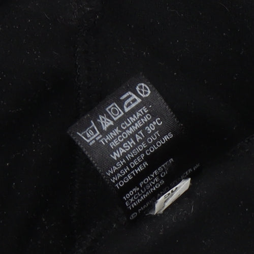 Marks & Spencer Women Black Fleece Full Zip Jacket Size 16