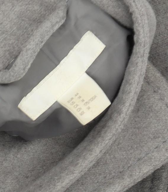 H&M Grey Women's Pea Coat Size 8 Regular Buttoned