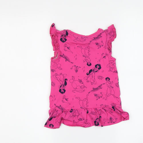 George Pink Aladdin Girls T-Shirt, 2-3 Years, Disney, Ruffle