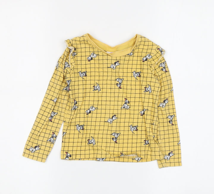 George Girls Yellow 101 Dalmatians T-Shirt, 2-3 Years