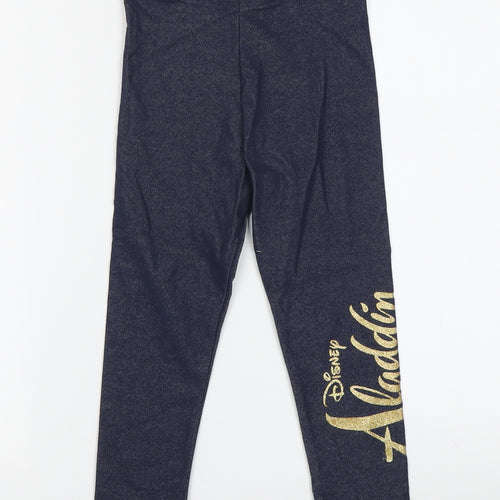 Disney Aladdin Girls Blue Leggings 2-3 Years Ankle Style