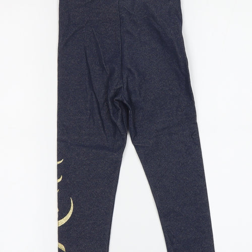 Disney Aladdin Girls Blue Leggings 2-3 Years Ankle Style