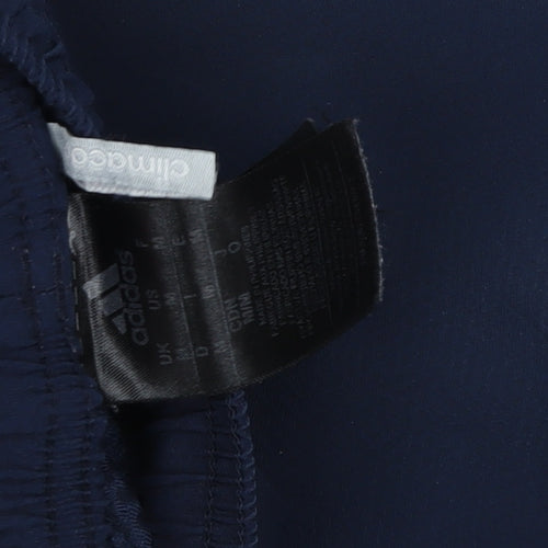 Adidas Men's Blue Full Zip Hoodie - Size M - Sportswear