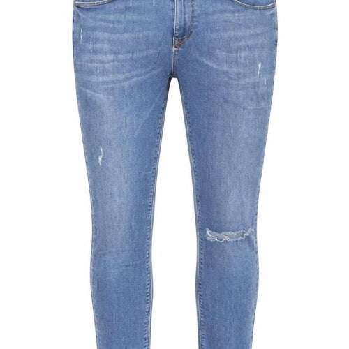 River Island Men's Blue Skinny Jeans 34/32 Distressed