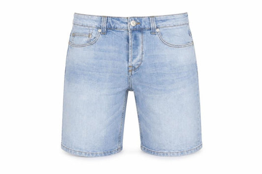 Only & Sons Men's Blue Slim Fit Bermuda Denim Shorts