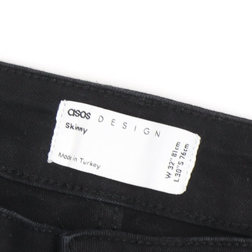ASOS Mens Black Skinny Jeans Size 32 Regular