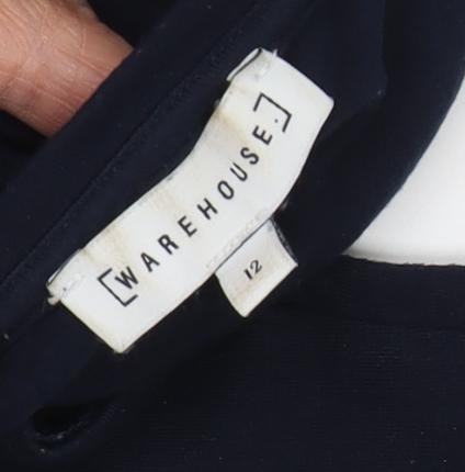 Warehouse Women's Black Long Sleeve Top Size 12