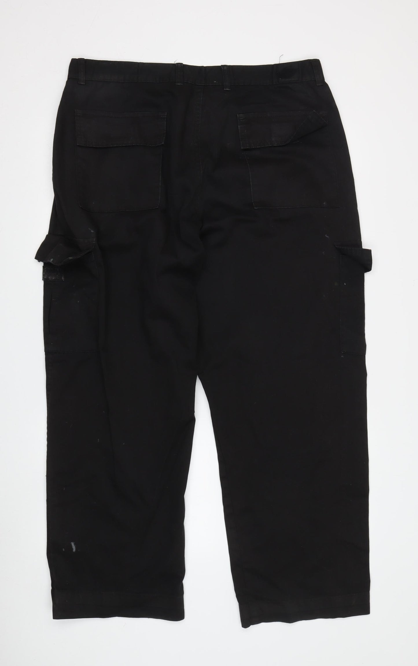 Uneek Black Cargo Trousers Unisex Adults Size 32