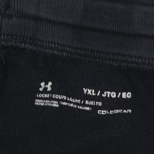 Under Armour Boys Black Jogger Trousers XL