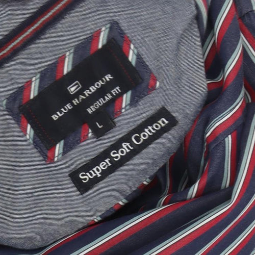 Blue Harbour Men's Multicoloured L Striped Shirt