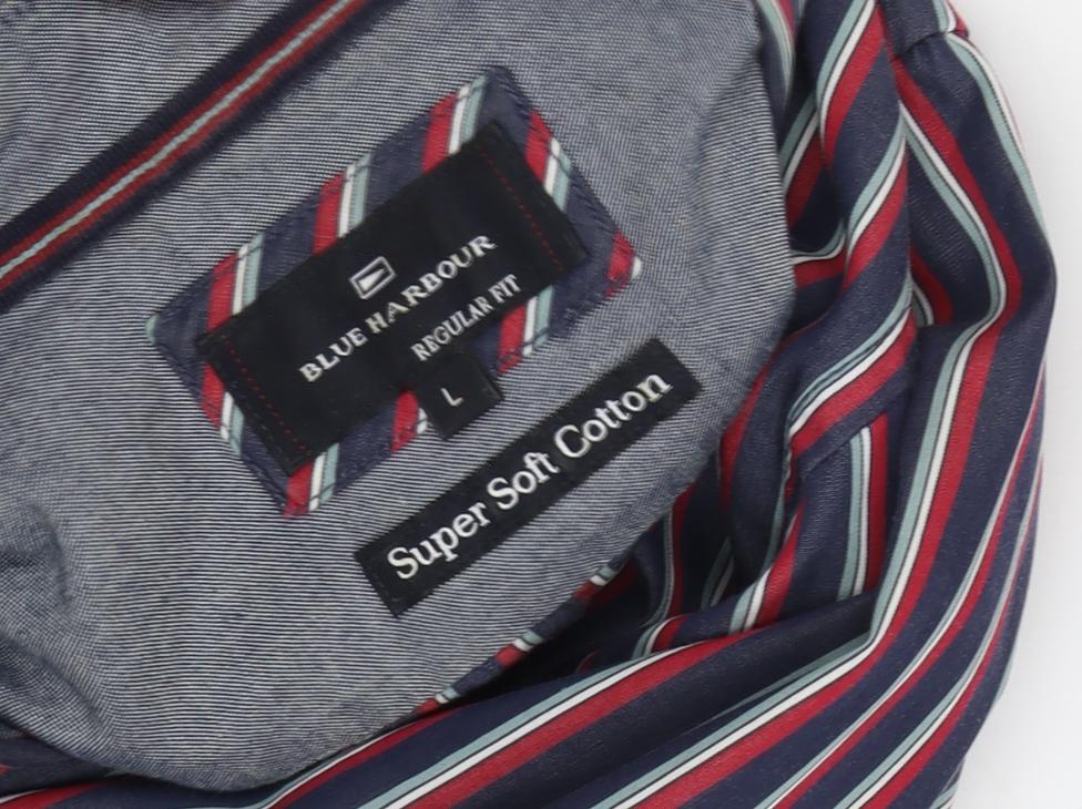 Blue Harbour Men's Multicoloured L Striped Shirt
