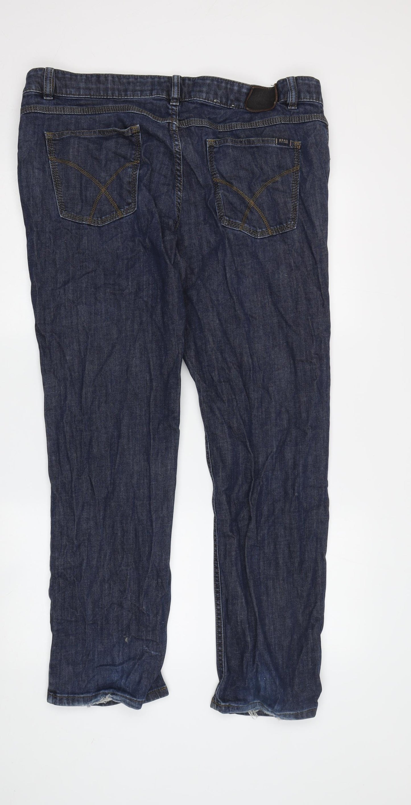 BRAX Men's Blue Regular Fit Straight Jeans, Size 40