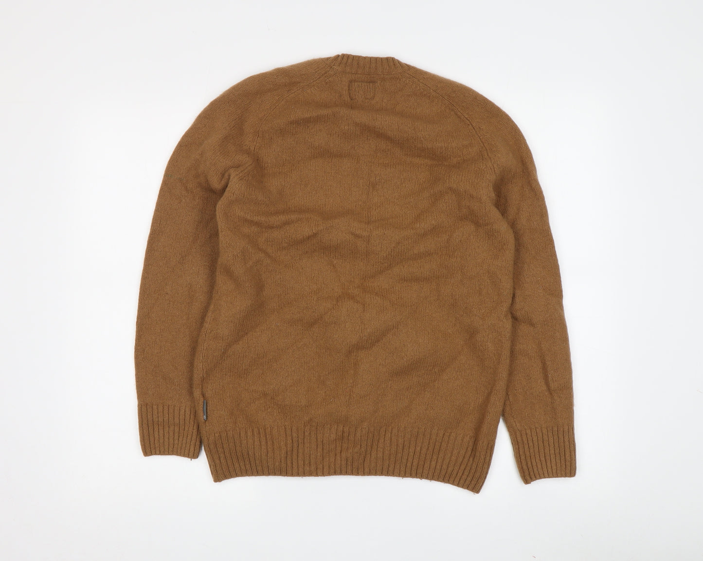 Peter Werth Boys Brown Crew Neck Pullover, Size L, Lambswool
