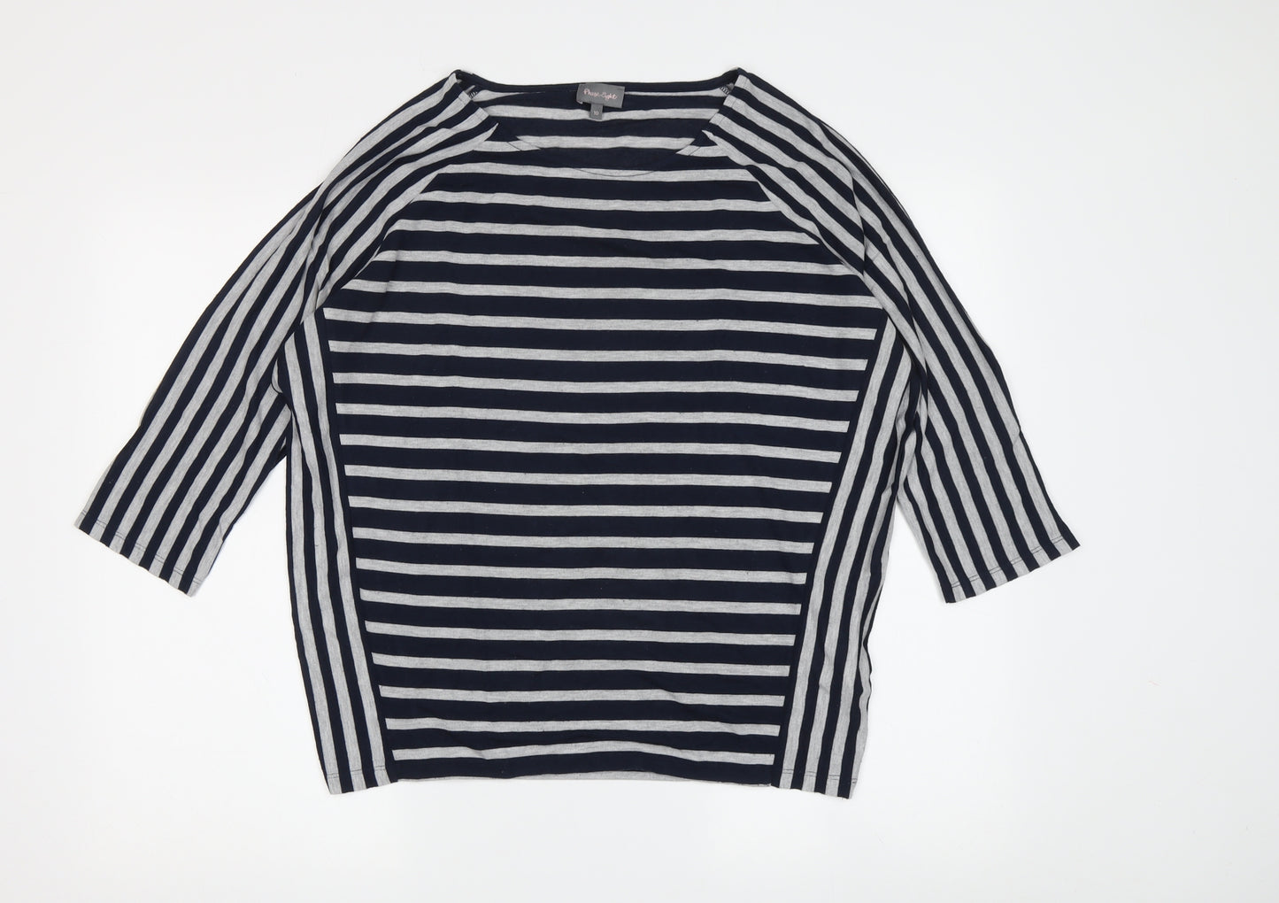 Phase Eight Women's Striped Raglan 3/4 Sleeve T-Shirt