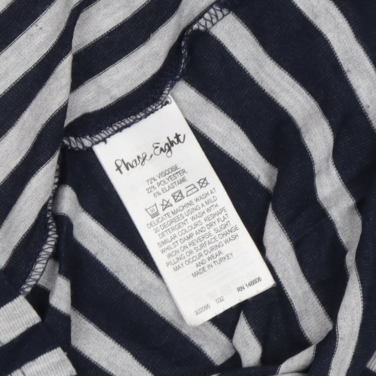 Phase Eight Women's Striped Raglan 3/4 Sleeve T-Shirt