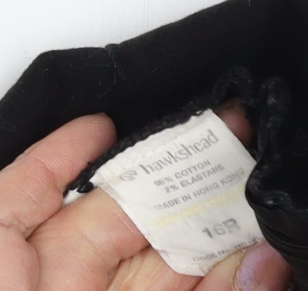Hawkshead Women's Black Straight Trousers Size 16