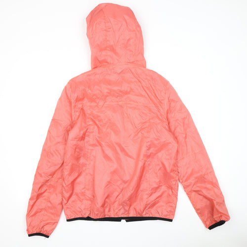 Topshop Women’s Pink Hooded Windbreaker Jacket Size 12