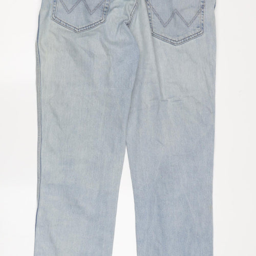 Wrangler Men's Blue Straight Jeans 34W 30L Regular Fit