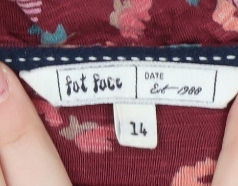 Fat Face Women's Floral Dress Multicoloured Size 14