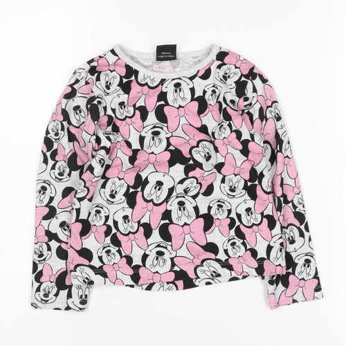 Disney Minnie Mouse Girls Multicoloured Long Sleeve T-Shirt 5-6 Years