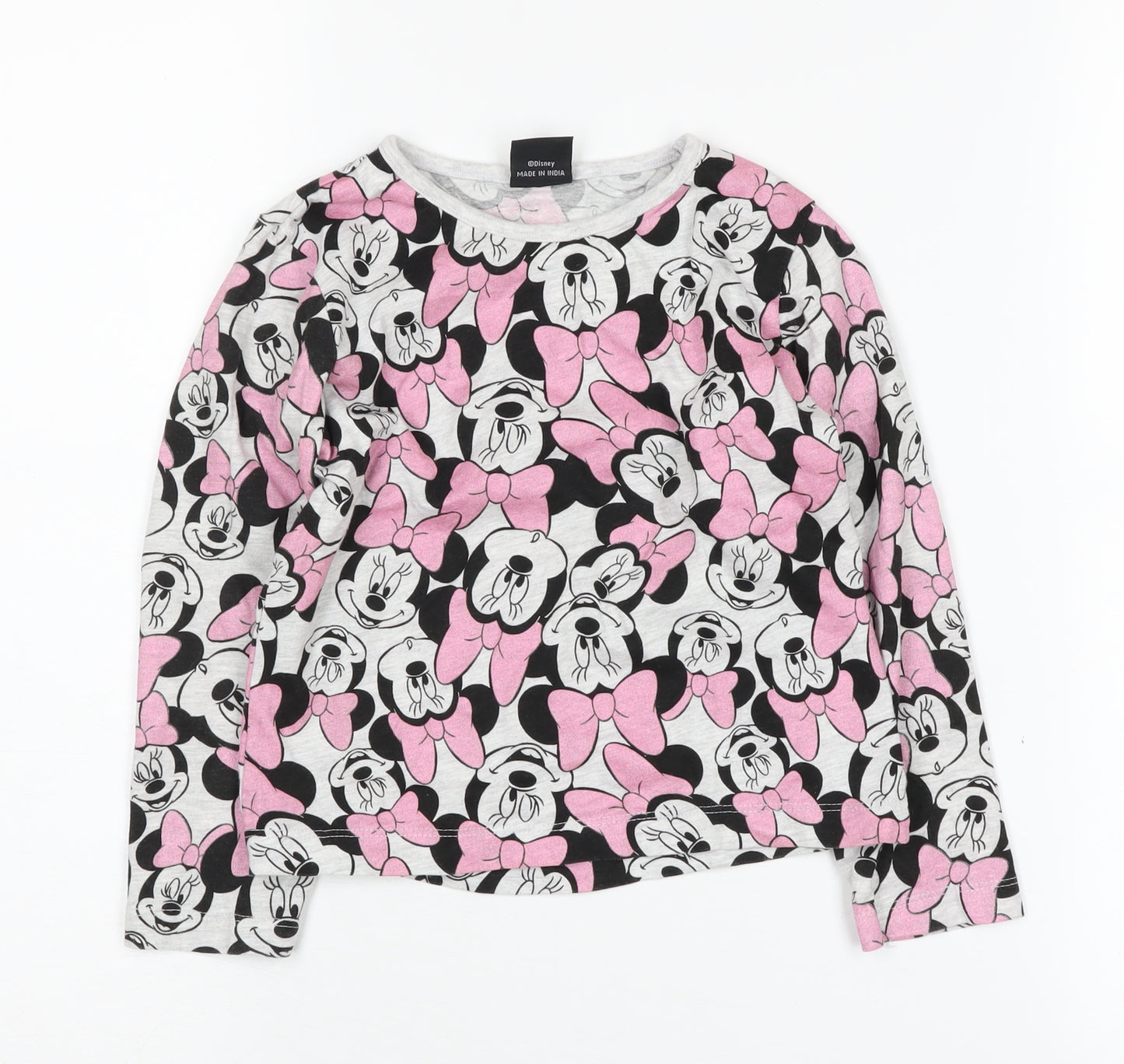 Disney Minnie Mouse Girls Multicoloured Long Sleeve T-Shirt 5-6 Years