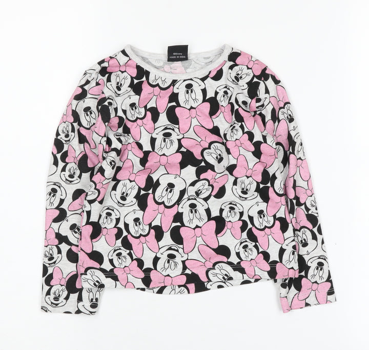 Disney Minnie Mouse Girls Multicoloured Long Sleeve T-Shirt 5-6 Years