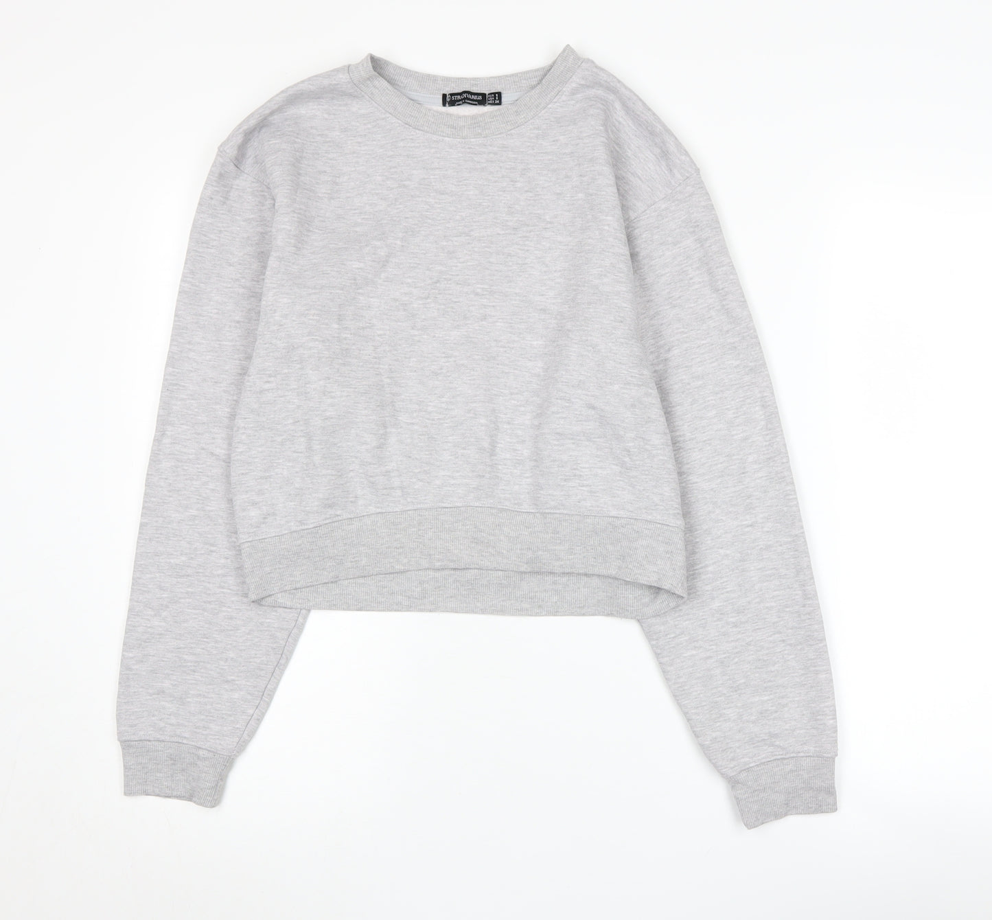 Stradivarius Women's Grey S Pullover Sweatshirt