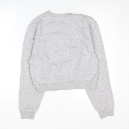 Stradivarius Women's Grey S Pullover Sweatshirt