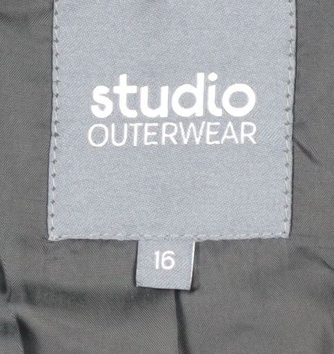 Studio Outerwear Black Women's Blazer Size 16