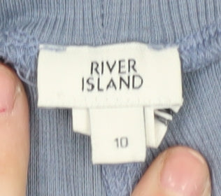 River Island Women's Blue Biker Shorts Size 10