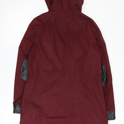 Olé by Vero Moda Women's Red Parka Jacket, Size 10