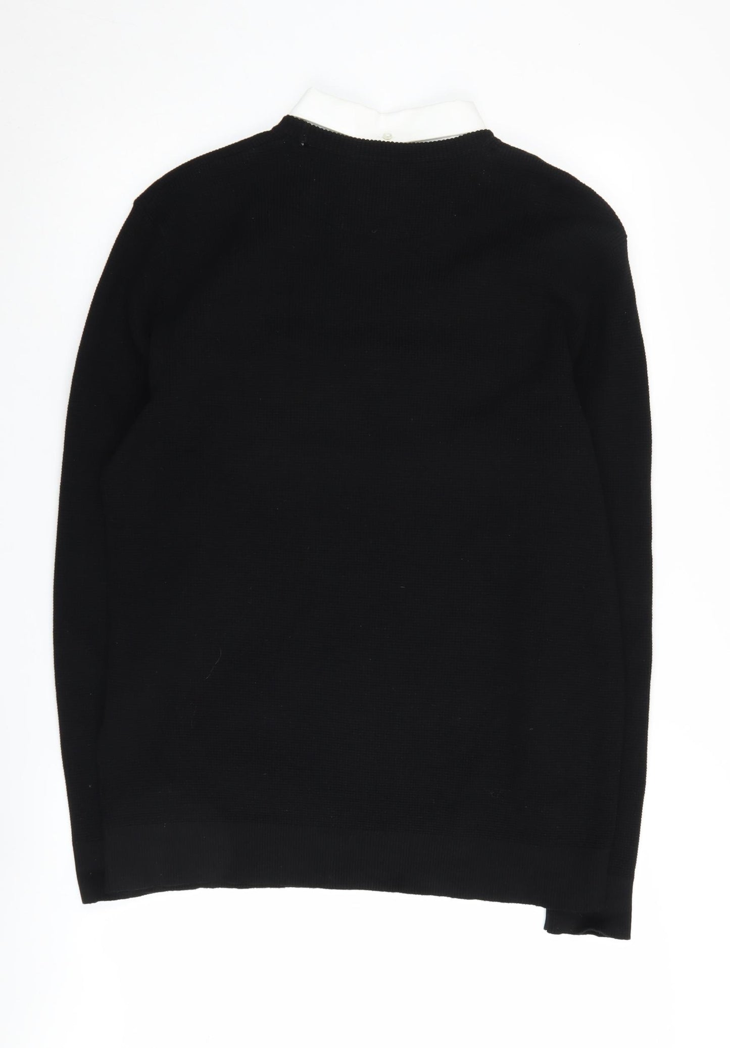 Next Men's Black XL Pullover Jumper with Logo