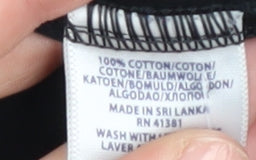 Polo Ralph Lauren Women's Black V-Neck T-Shirt, Size S