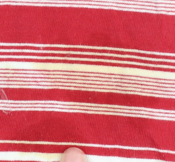 Jumper Women's Red Striped T-Shirt, XL, Jersey Style